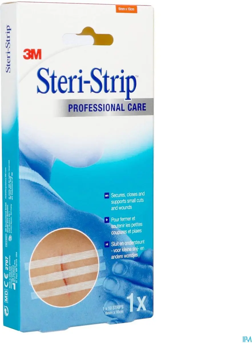3M Steri-Strip 1546S Wondpleisters - 10 Stuks