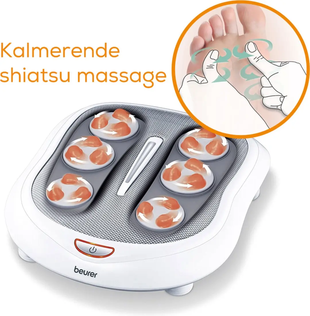 Beurer FM 60 Shiatsu Voetmassageapparaat - 18 Koppen - Warmte - 2 Snelheden