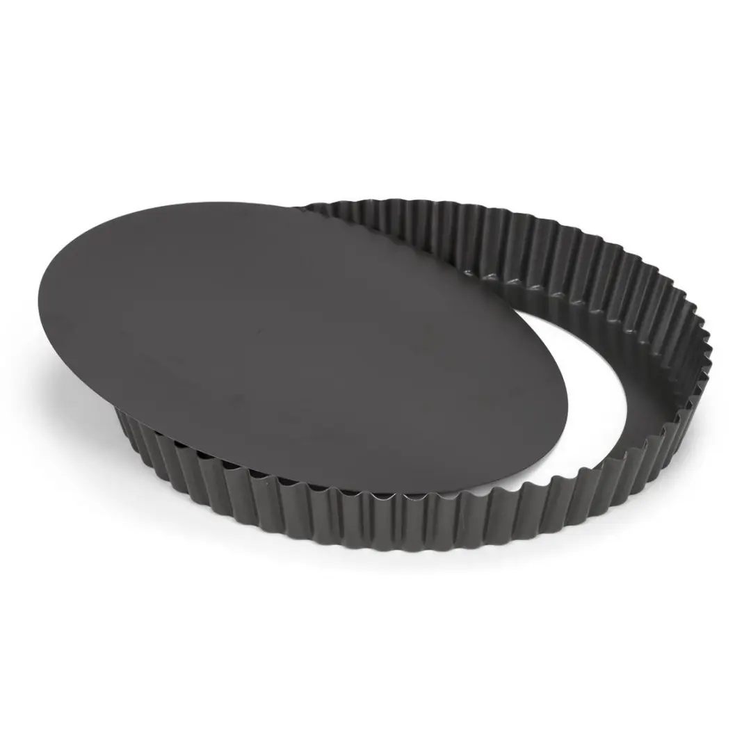Patisse Quichevorm Losse Bodem 28cm - Zwart