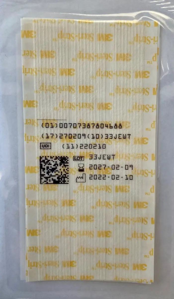 3M Steri-Strip Hechtpleister 12mm x 100mm - 12 Stuks