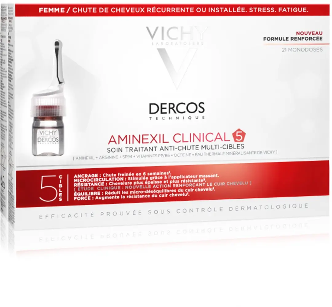 Vichy Dercos Aminexil Clinical 5 Haarverzorging - 21 Ampullen 2ml