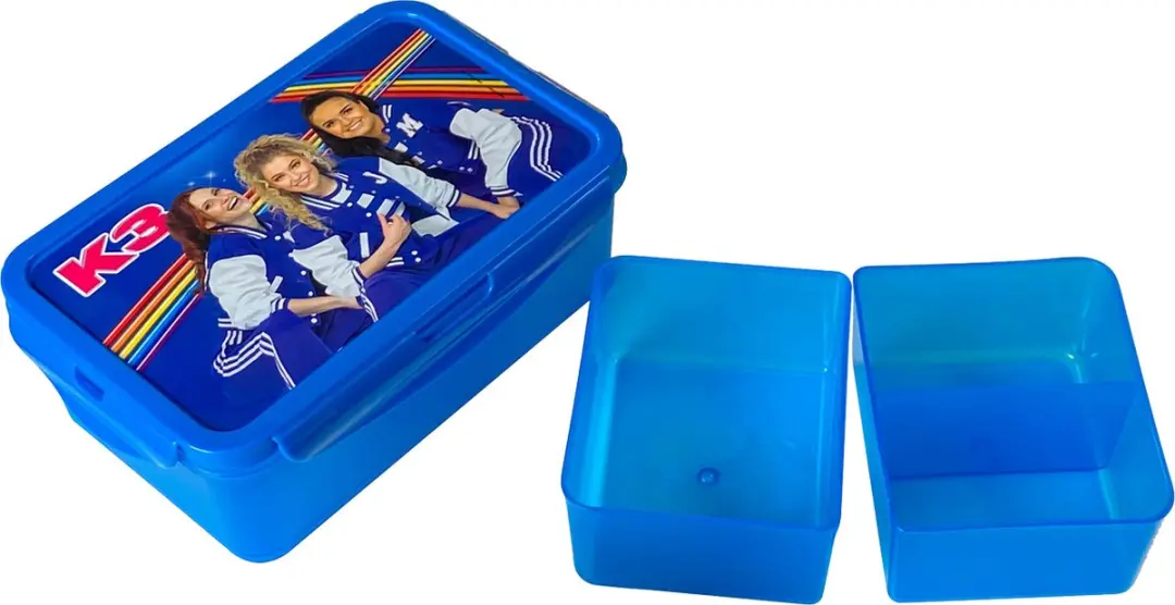 K3 Bento Brooddoos MEK3B2000790 - 4 Vakken - Blauw