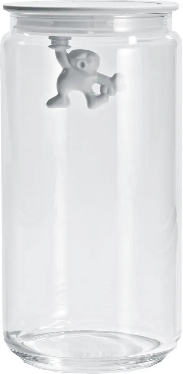 Alessi Gianni Glazen Pot 20cm - Wit
