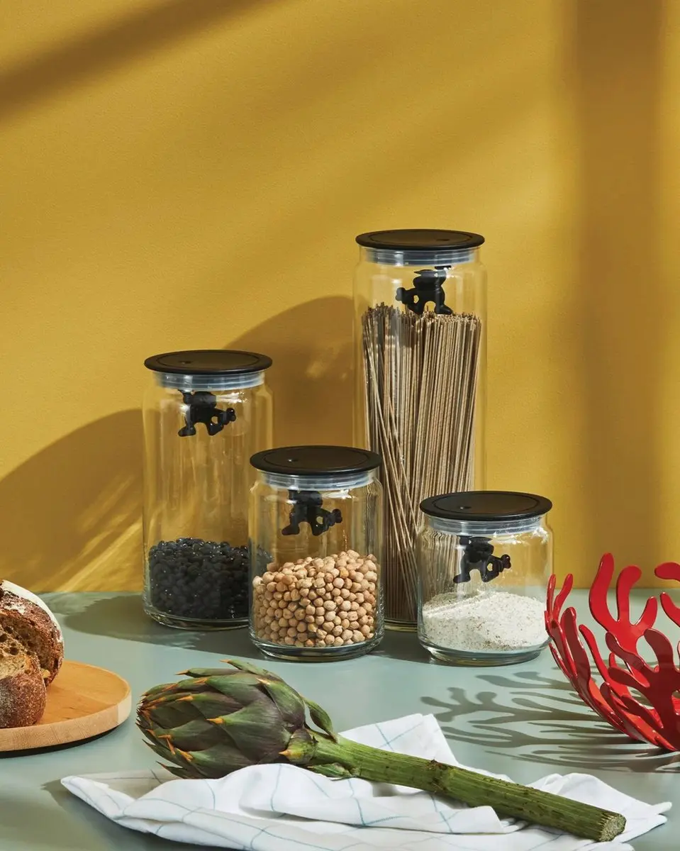 Alessi Gianni Glazen Pot 20cm - Wit