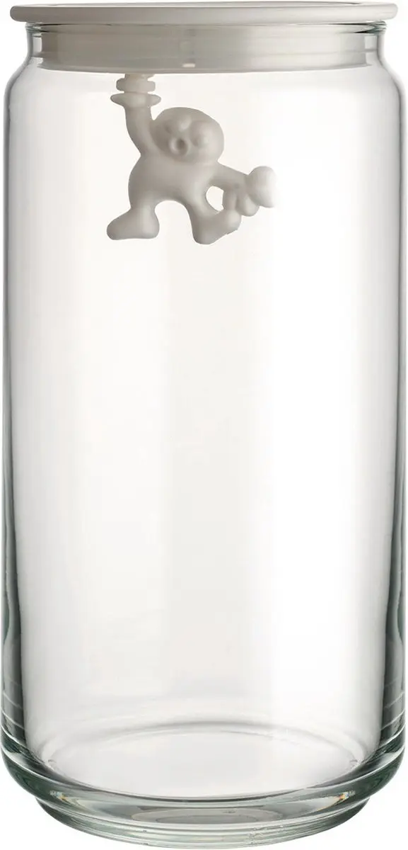 Alessi Gianni Glazen Pot 20cm - Wit