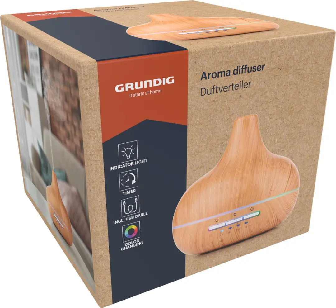 Grundig Aroma Diffuser 300ml - Bruin