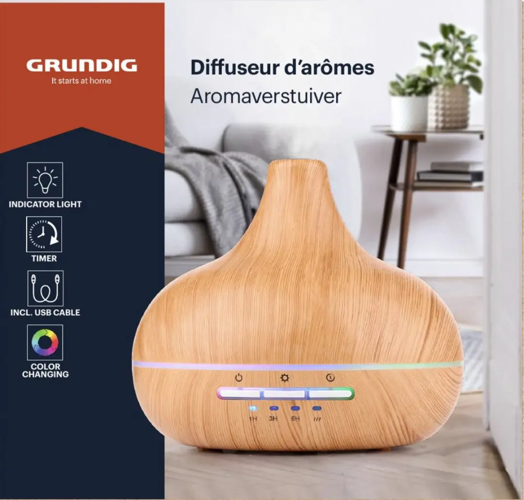 Grundig Aroma Diffuser 300ml - Bruin