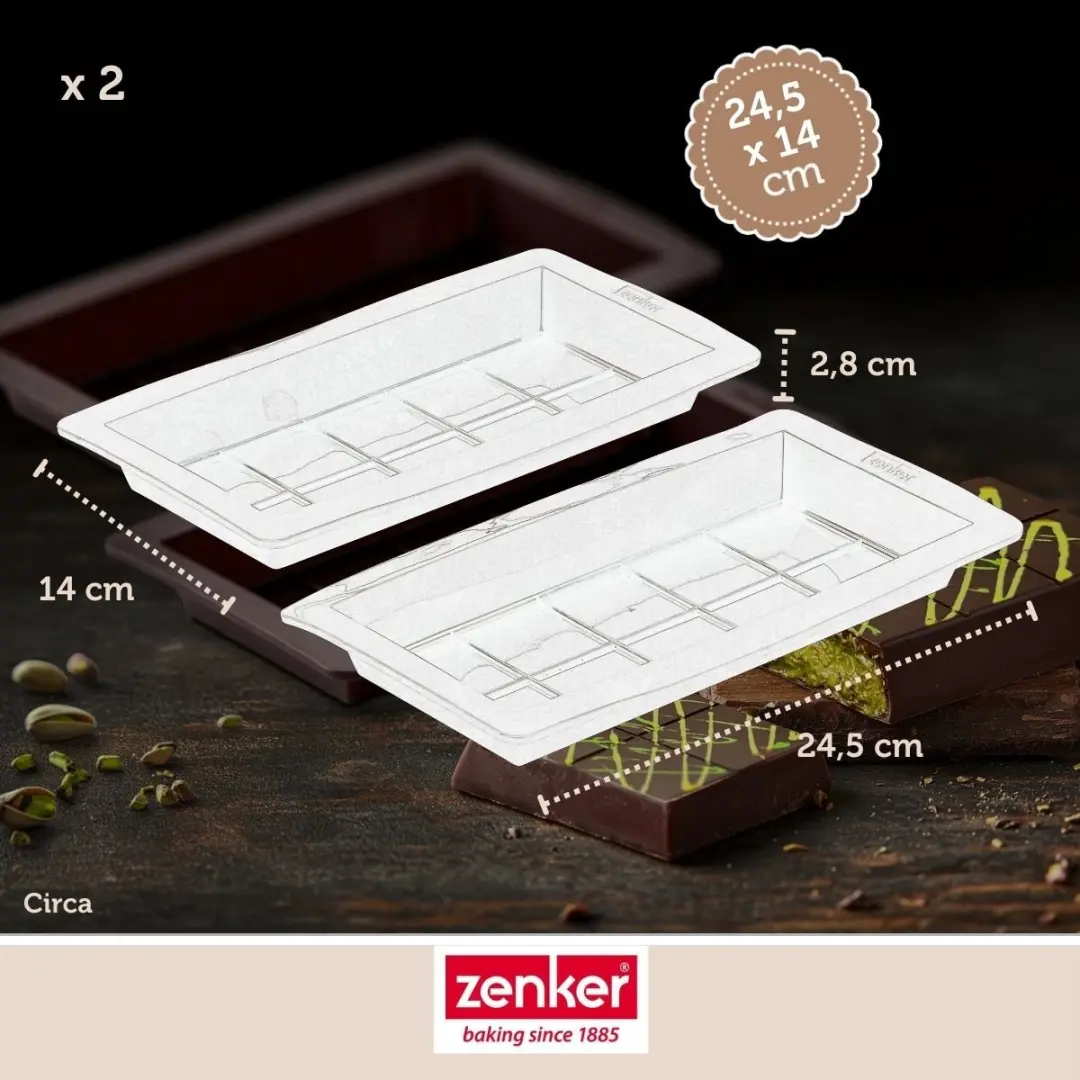 Zenker Special Creative Chocolade Mallen - Dubai - 2 Stuks