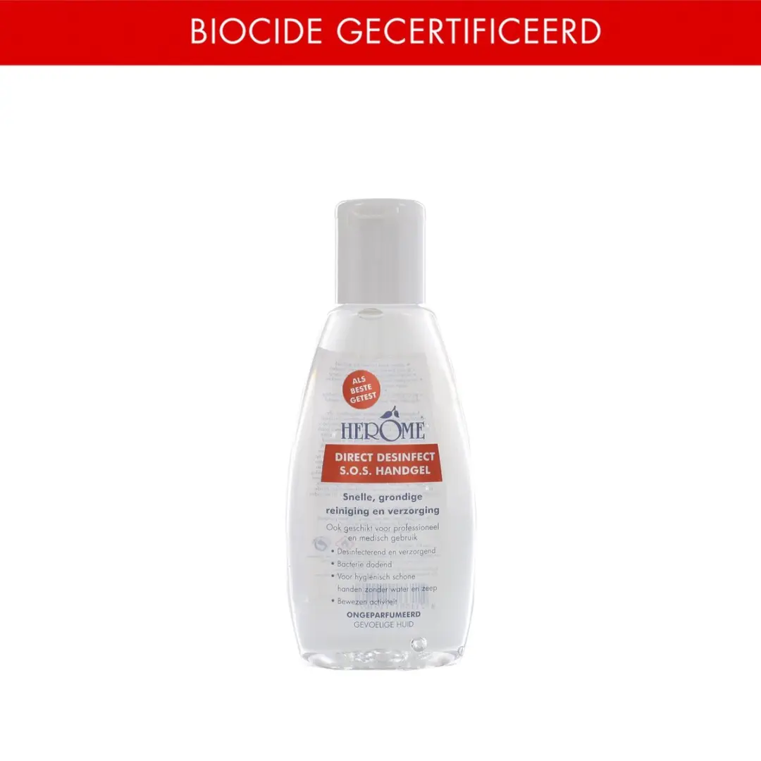 Herome Direct Desinfect Handgel Sensitive 75ml - 6 Stuks