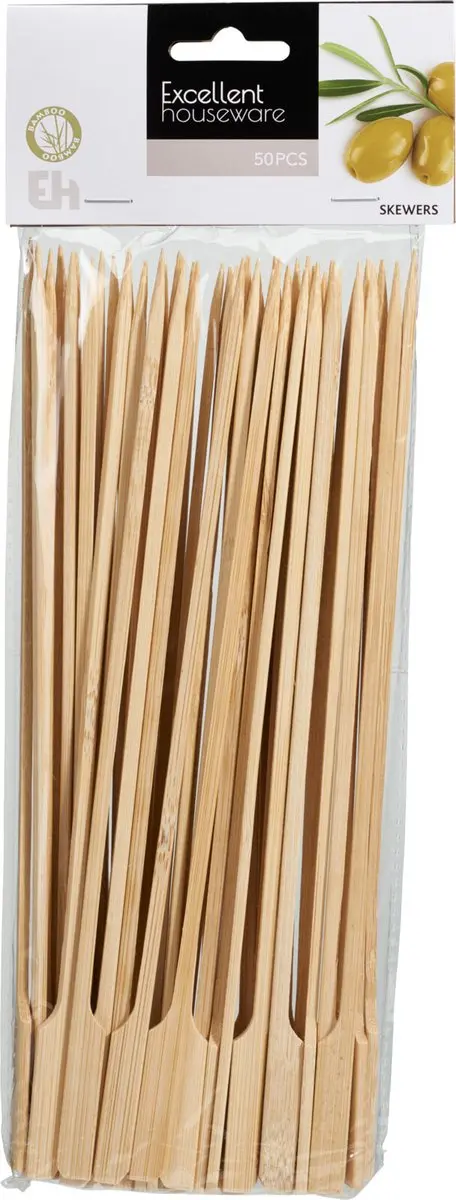 Excellent Houseware Bamboe Satéprikkers 25cm - 200 Stuks