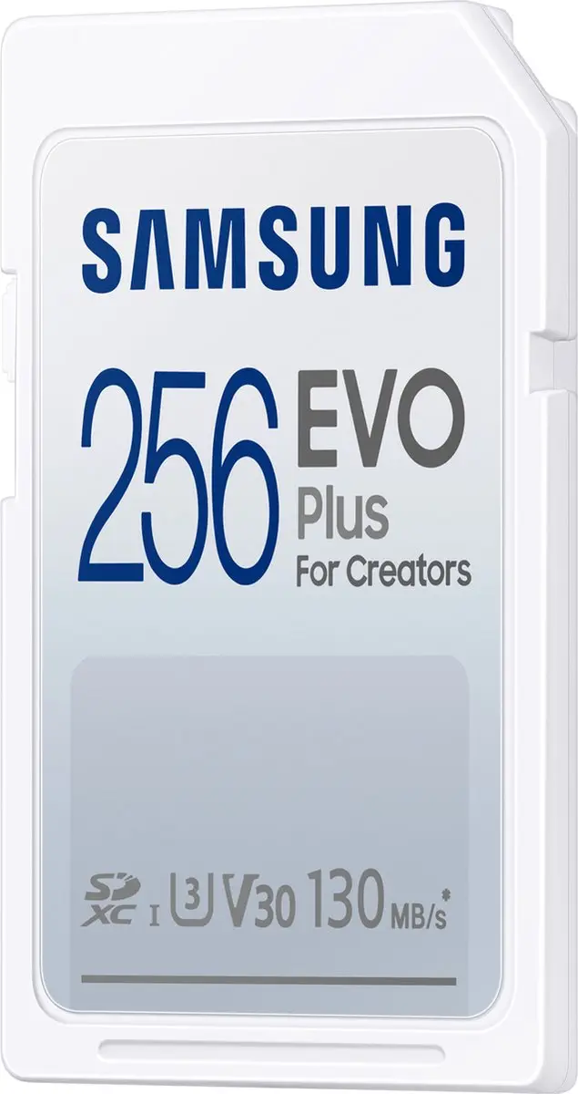 Samsung EVO Plus SD Kaart 256GB - 130MB/s
