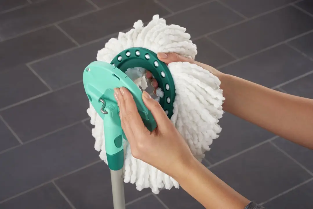Leifheit Disc Mop Vervangende Koppen - 2 Stuks - Wit/Turkoois