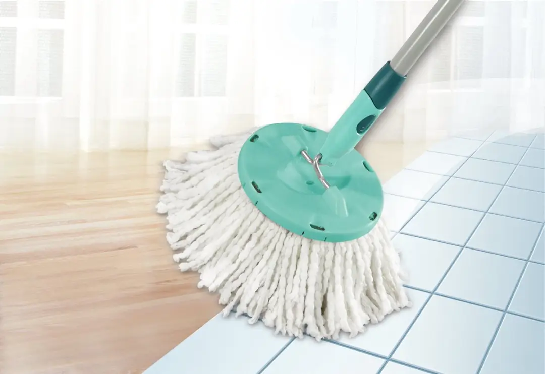 Leifheit Disc Mop Vervangende Koppen - 2 Stuks - Wit/Turkoois
