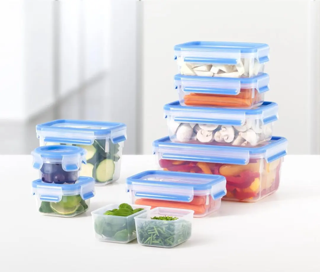 Tefal MasterSeal Fresh K3028912 Vershouddozen - 3-delig - 3,75L - Transparant/Blauw