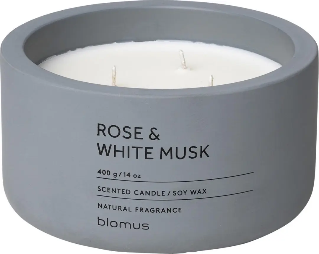 Blomus FRAGA Geurkaars Rose & White Musk 400ml