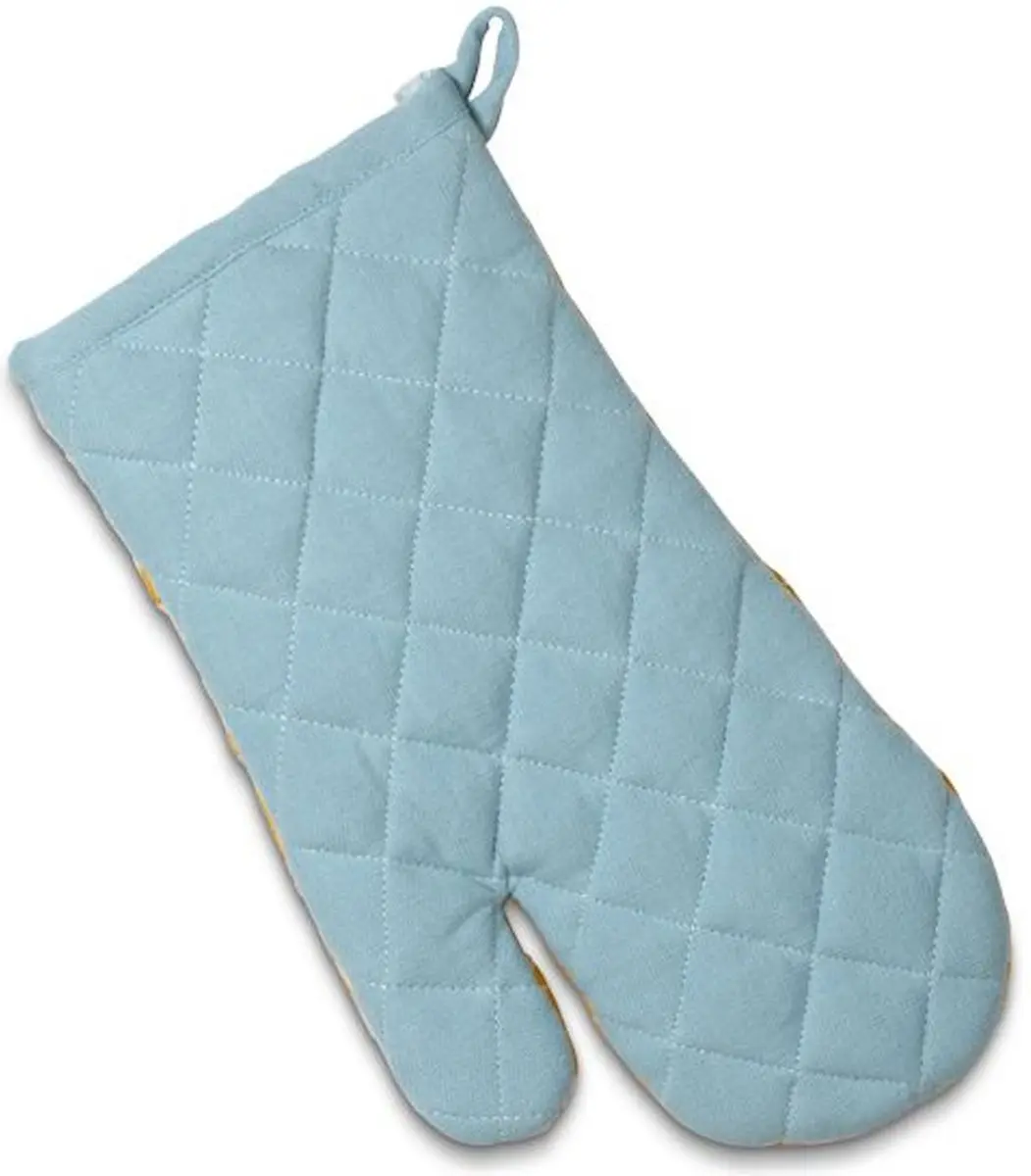 Kela Ovenwanten Set - 4 Stuks Curry Geel 31x18cm
