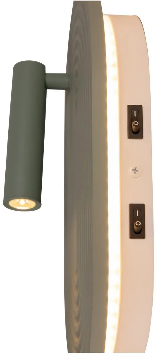Lucide Carmino Wandlamp Groen - 9.8W LED 2700K