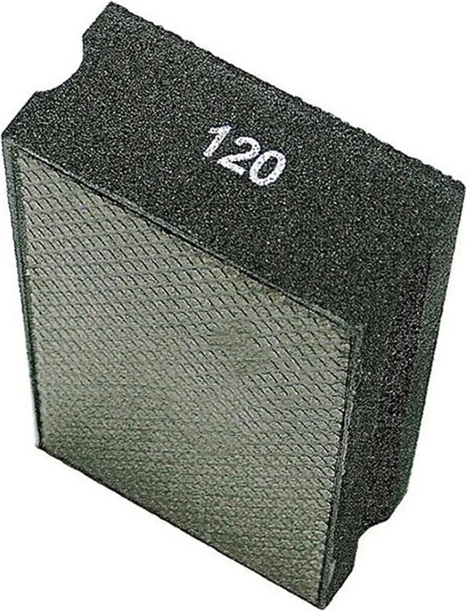 Rubi Diamant Schuurblok 120 - Grijs/Zwart