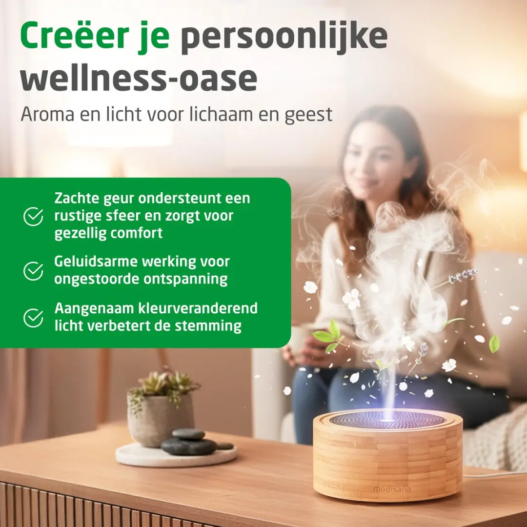 Medisana AD 625 Aroma Vernevelaar - Bamboe