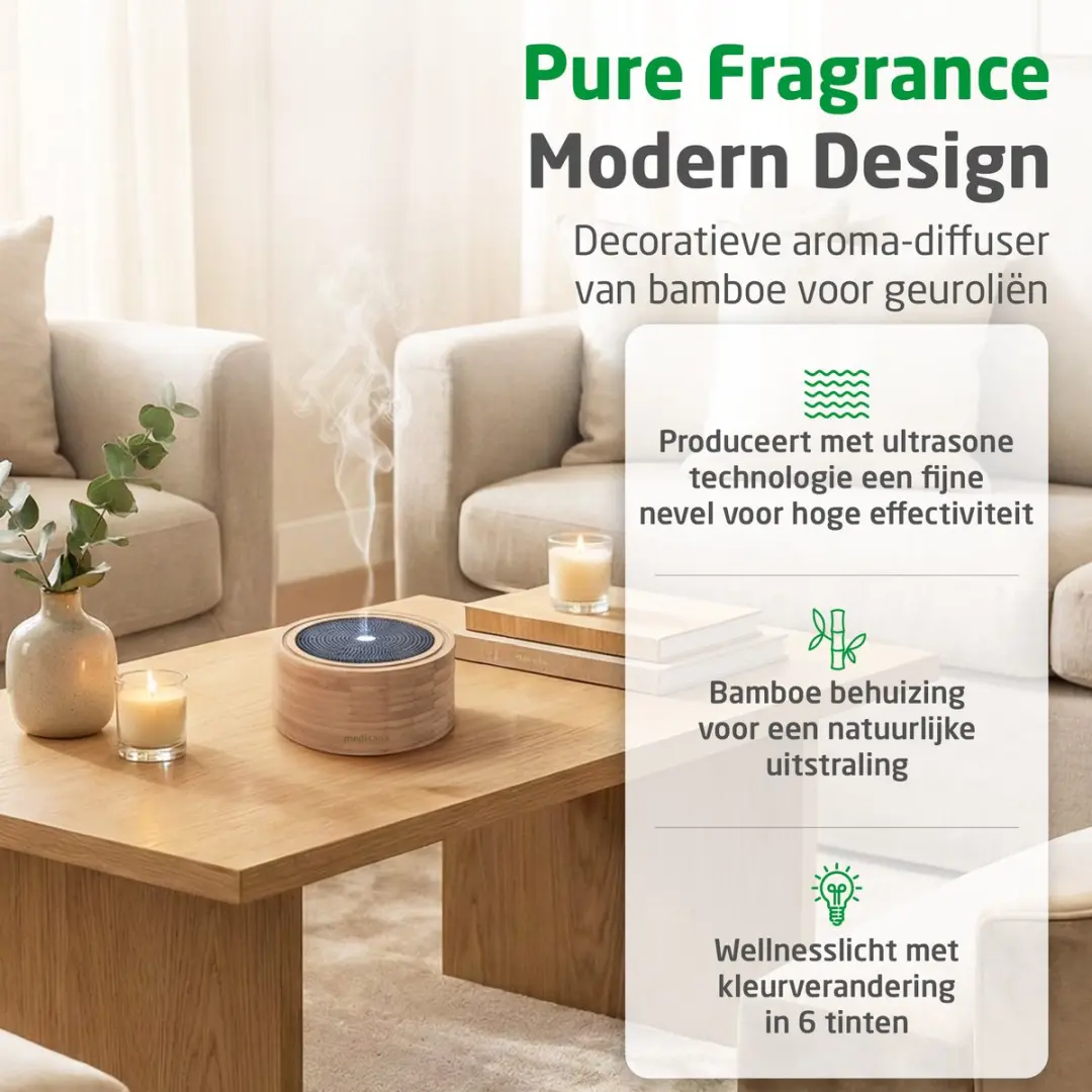 Medisana AD 625 Aroma Vernevelaar - Bamboe