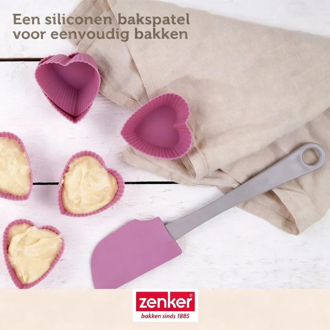 Zenker Bakkersset Quichevorm 30cm - 2 Kommen & Spatel - Zwart