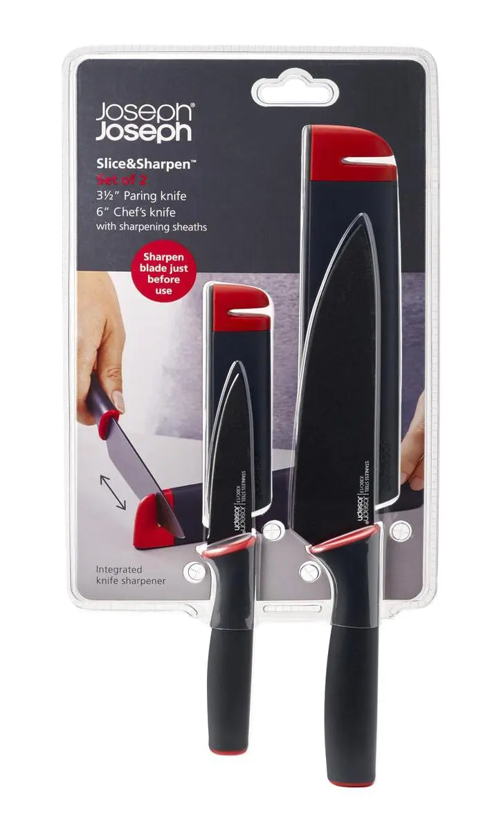 Joseph Joseph Chef's & Paring Messenset JJ 101461 - 2 Messen - Zwart