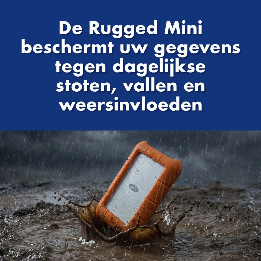 LaCie Rugged USB-C Externe Harde Schijf 1TB - Oranje