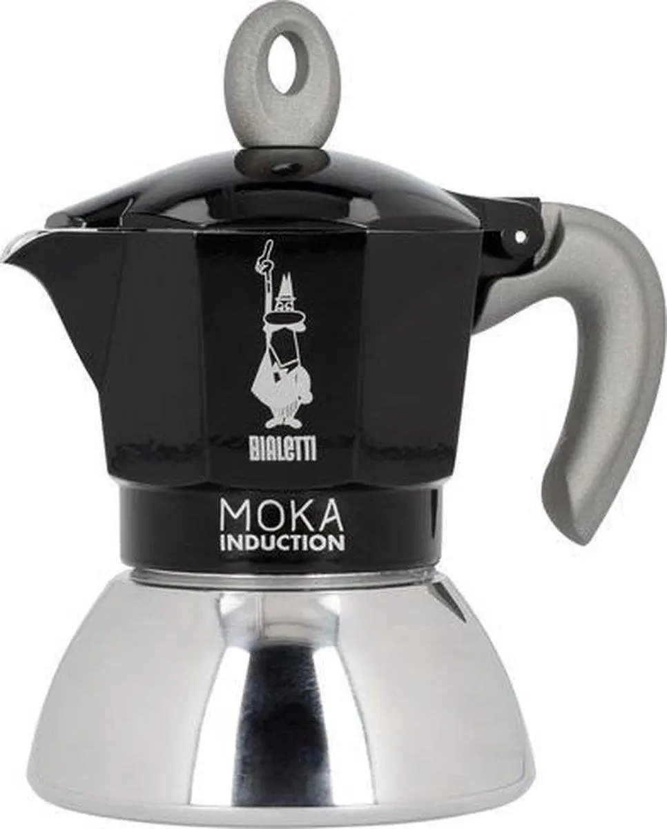 Bialetti Moka Inductie 100ml - 2 Kopjes - Zwart