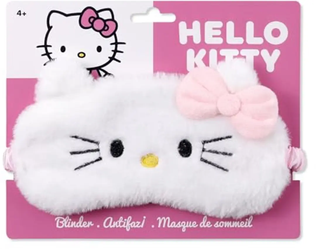 Hello Kitty Slaapmasker - Roze/Wit - afbeelding 2 van 2