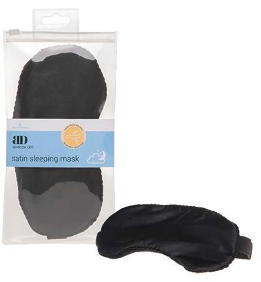 Lumineo Slaapmasker Satin Zwart