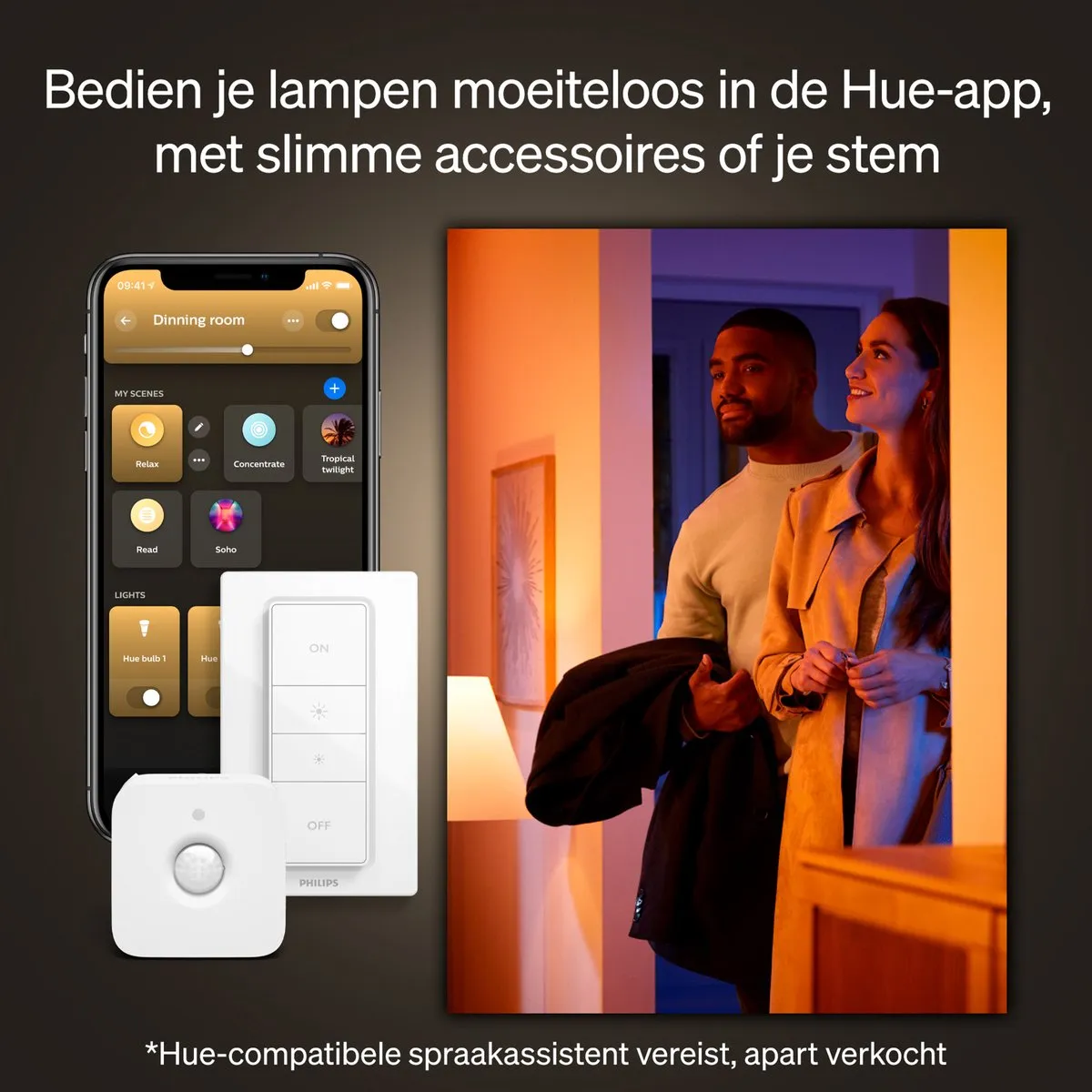 Philips Hue Xamento Inbouwspot 3-pack - RGB Wit - afbeelding 6 van 6
