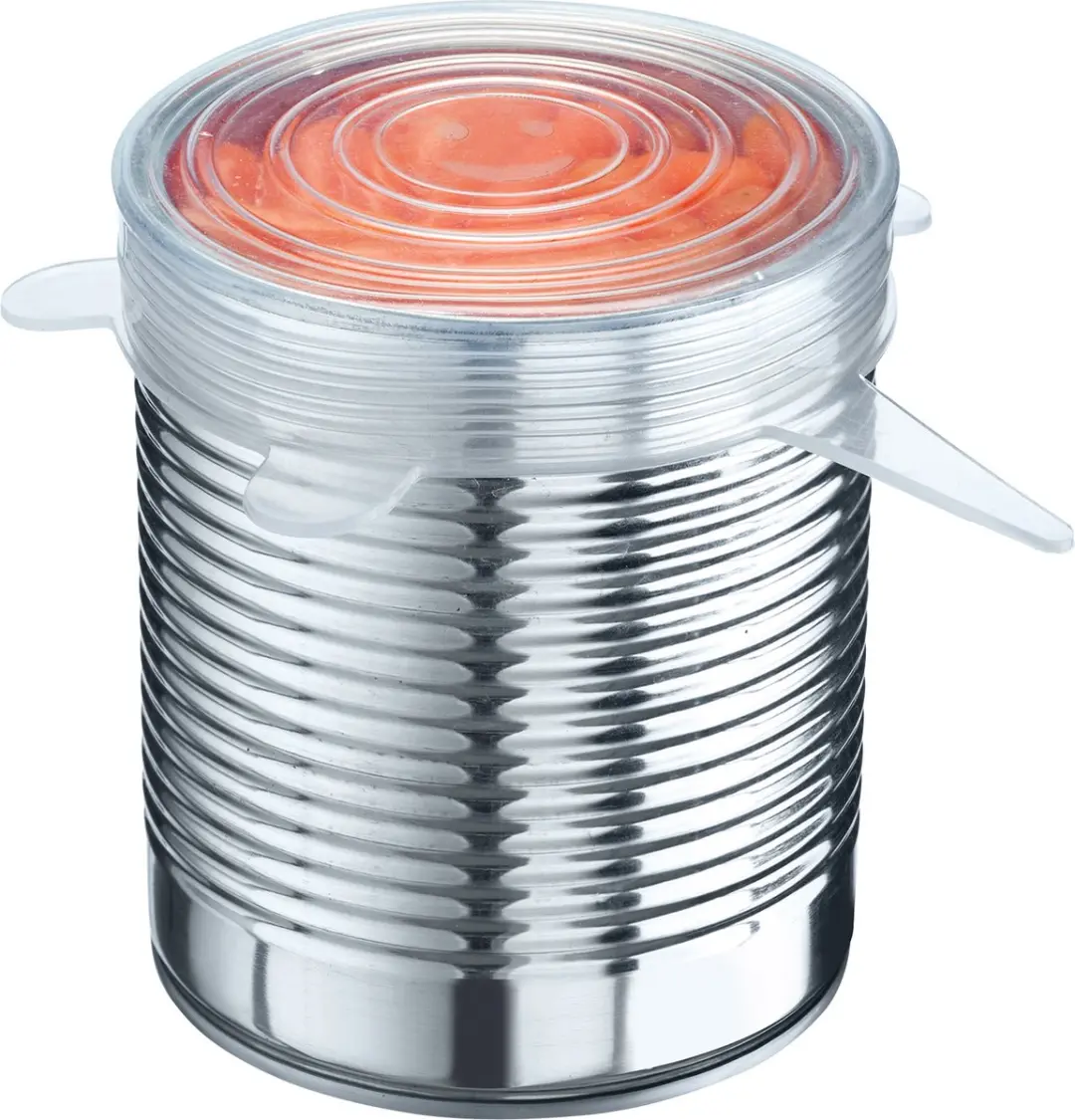 Westmark Siliconen Vershouddeksels Rond - 6 Stuks - Transparant
