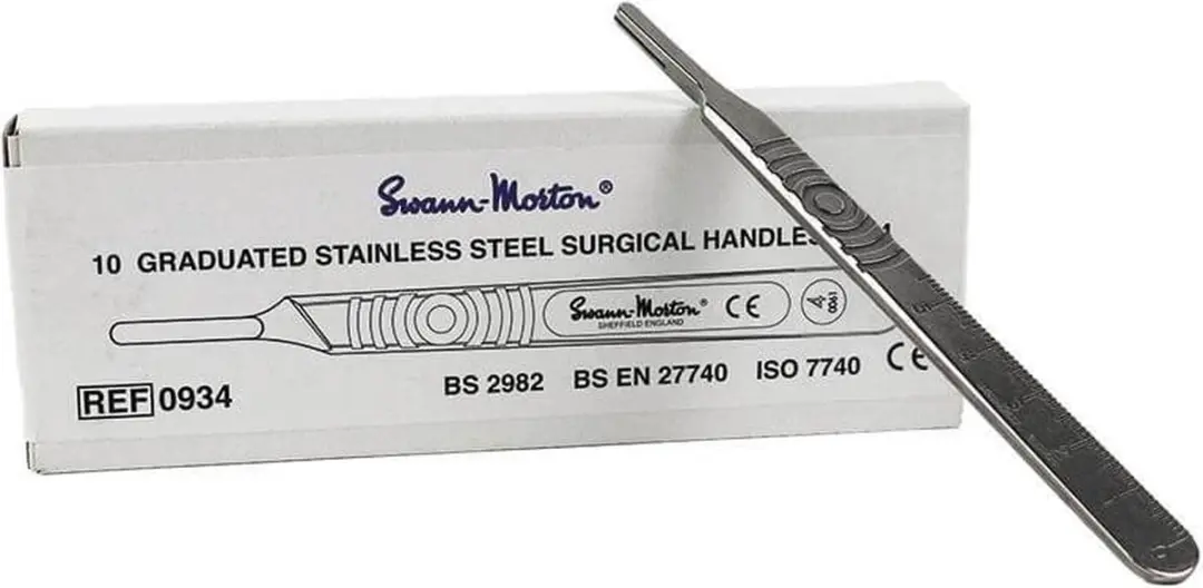 Swann Morton Scalpelhandvat nr. 4 - RVS