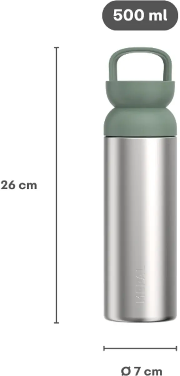 Mepal Isoleer Theebeker Ellipse 500ml - Nordic sage