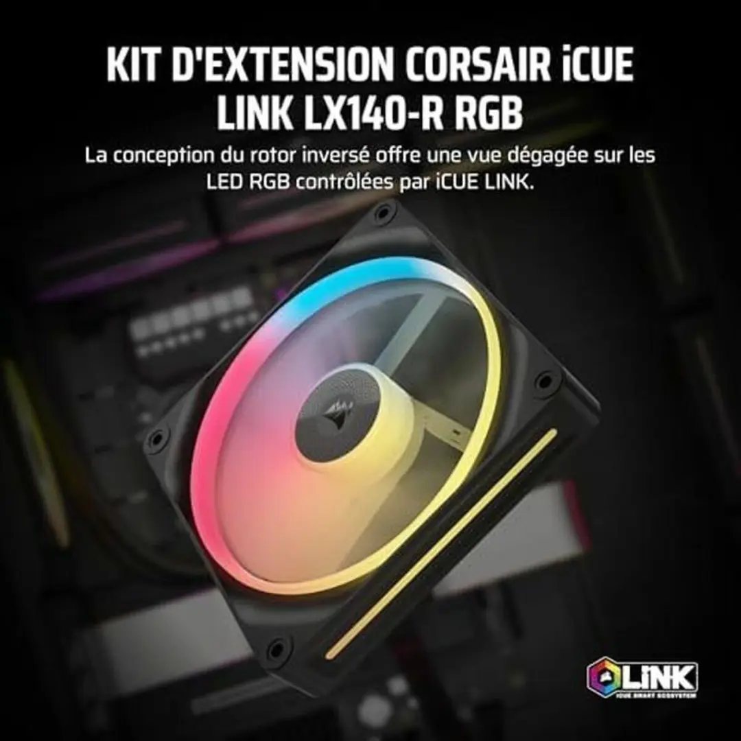 Corsair iCUE LINK LX140 RGB Ventilator 140mm - Zwart