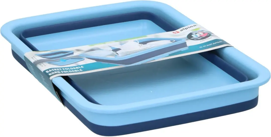 Alpina Opvouwbare Wasmand 12L - Blauw