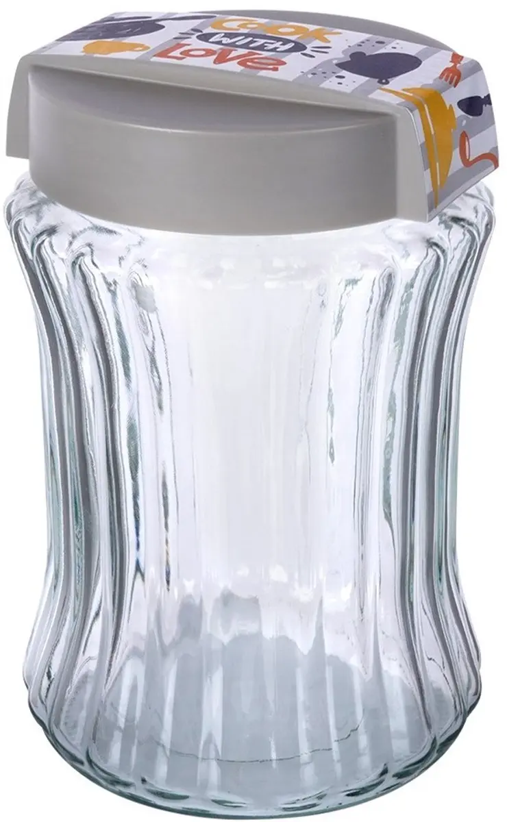 Excellent Houseware Glazen Voorraadpot 1,4L - Luchtdicht BPA-vrij - afbeelding 6 van 6