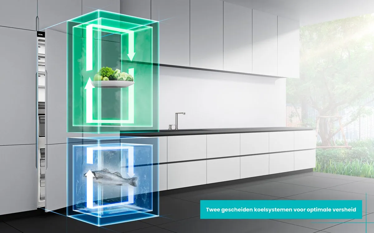Etna KCD8194ENF Koel-Vriescombinatie 284L - 35 dB - Energielabel E - afbeelding 6 van 6