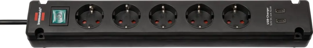 Brennenstuhl Stekkerdoos 5-voudig USB-C 3500W