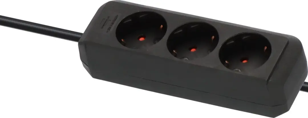 Brennenstuhl Eco-Line Stekkerdoos 3-voudig - 3500W - 1,5m - Zwart