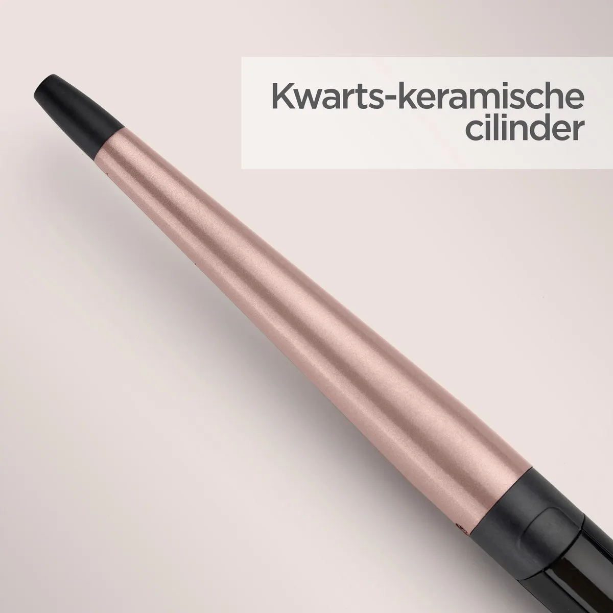 Babyliss 25-13mm Conische Krultang C454E - 160-210°C - Zwart/Rose