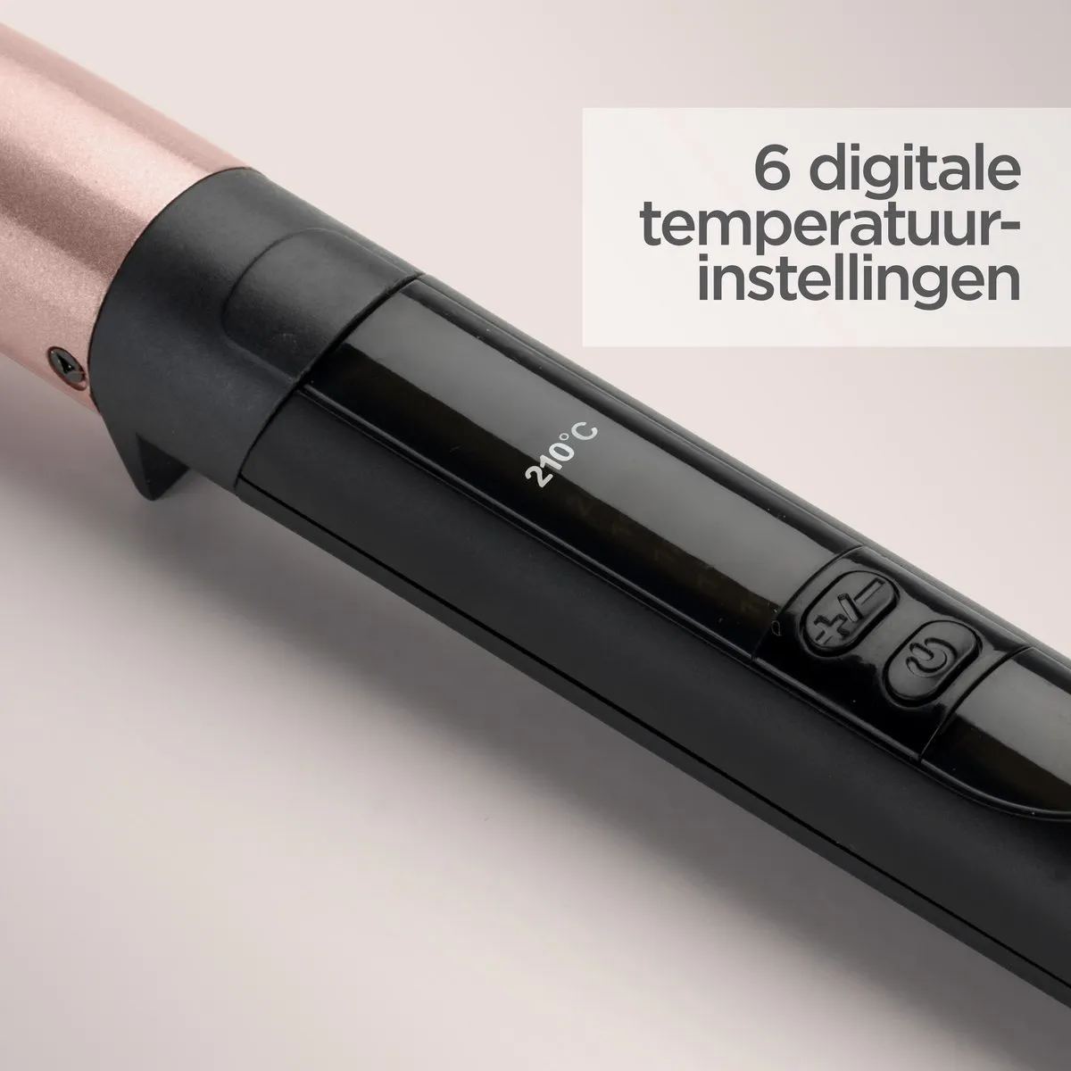 Babyliss 25-13mm Conische Krultang C454E - 160-210°C - Zwart/Rose