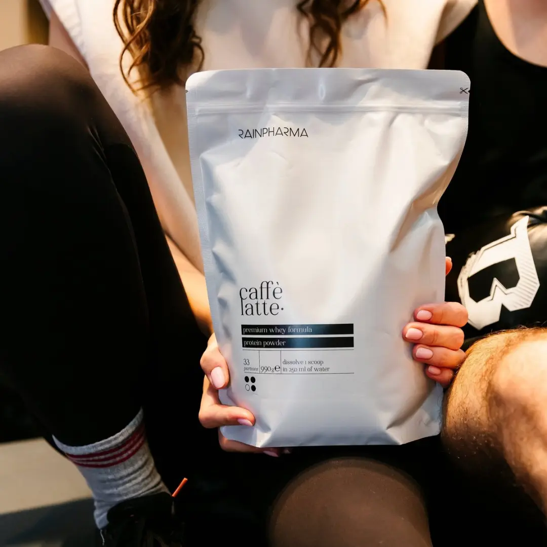 RainPharma Caffe Latte Eiwitpoeder 510g - 17 Porties - 20g Eiwit