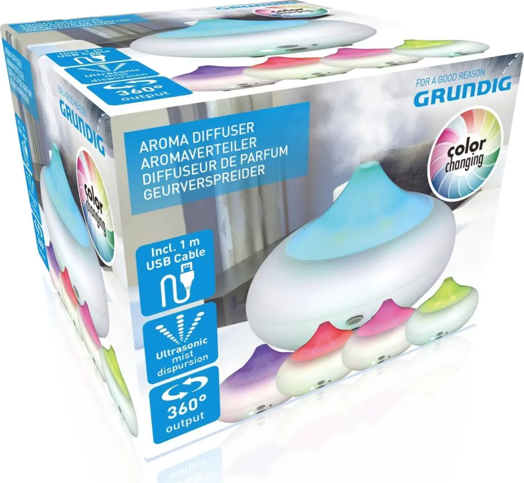 Grundig Aromadiffuser 360° Ultrasoon - 3,4L Wit