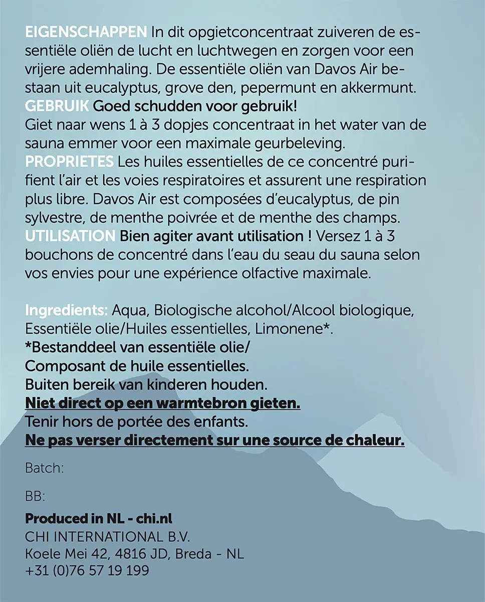 Chi Natural Life Davos Sauna Opgietconcentraat 1L