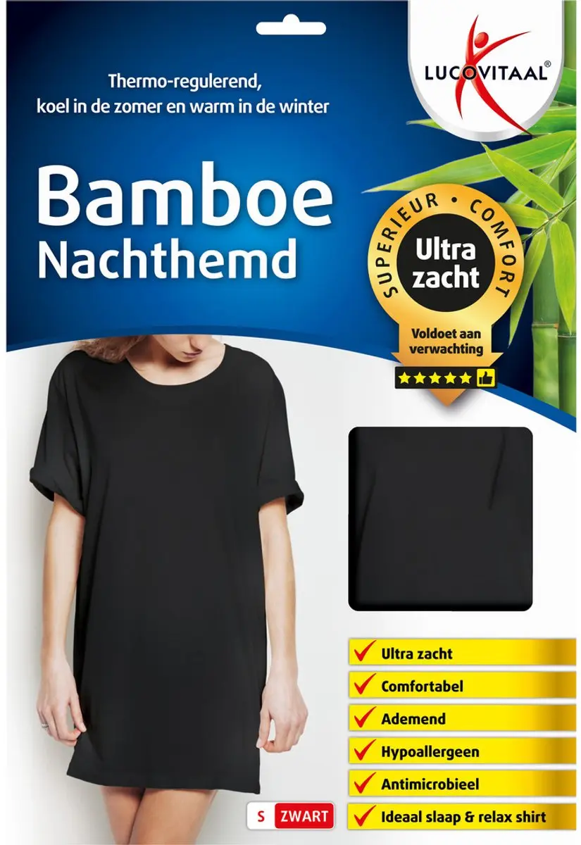 Lucovitaal Nachthemd Bamboe - S