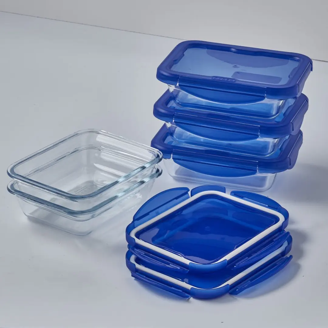PYREX Cook & Go Schaal Rechthoek 800ml - 2 Stuks