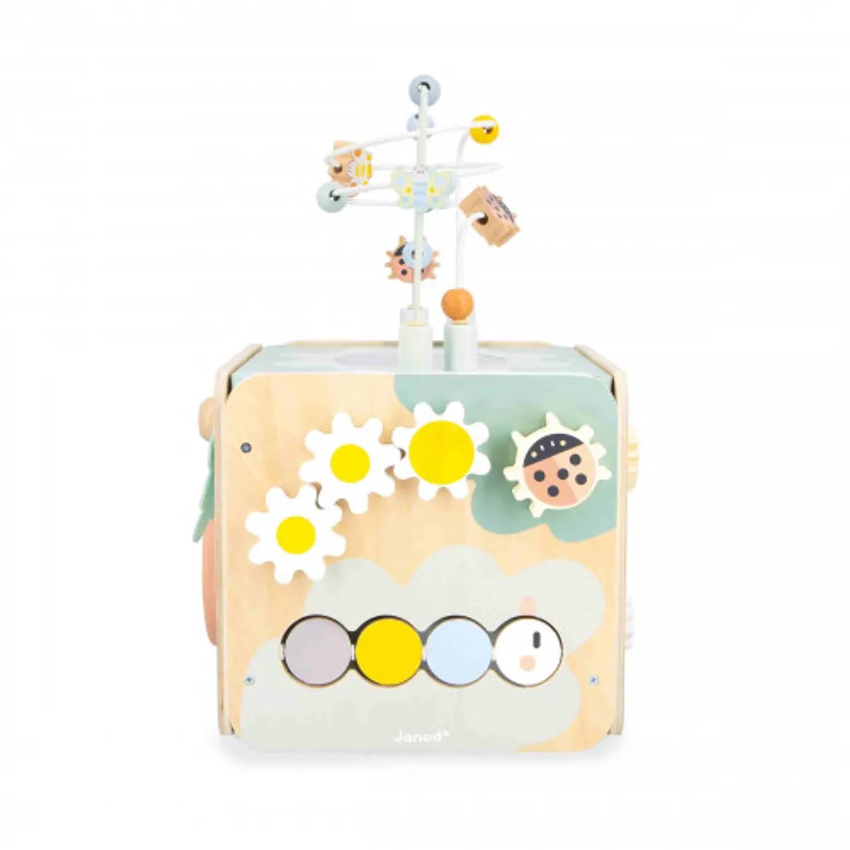 Janod Sweet Cocoon Activiteitenkubus Maxi 4060 - Hout - 11+ Activiteiten