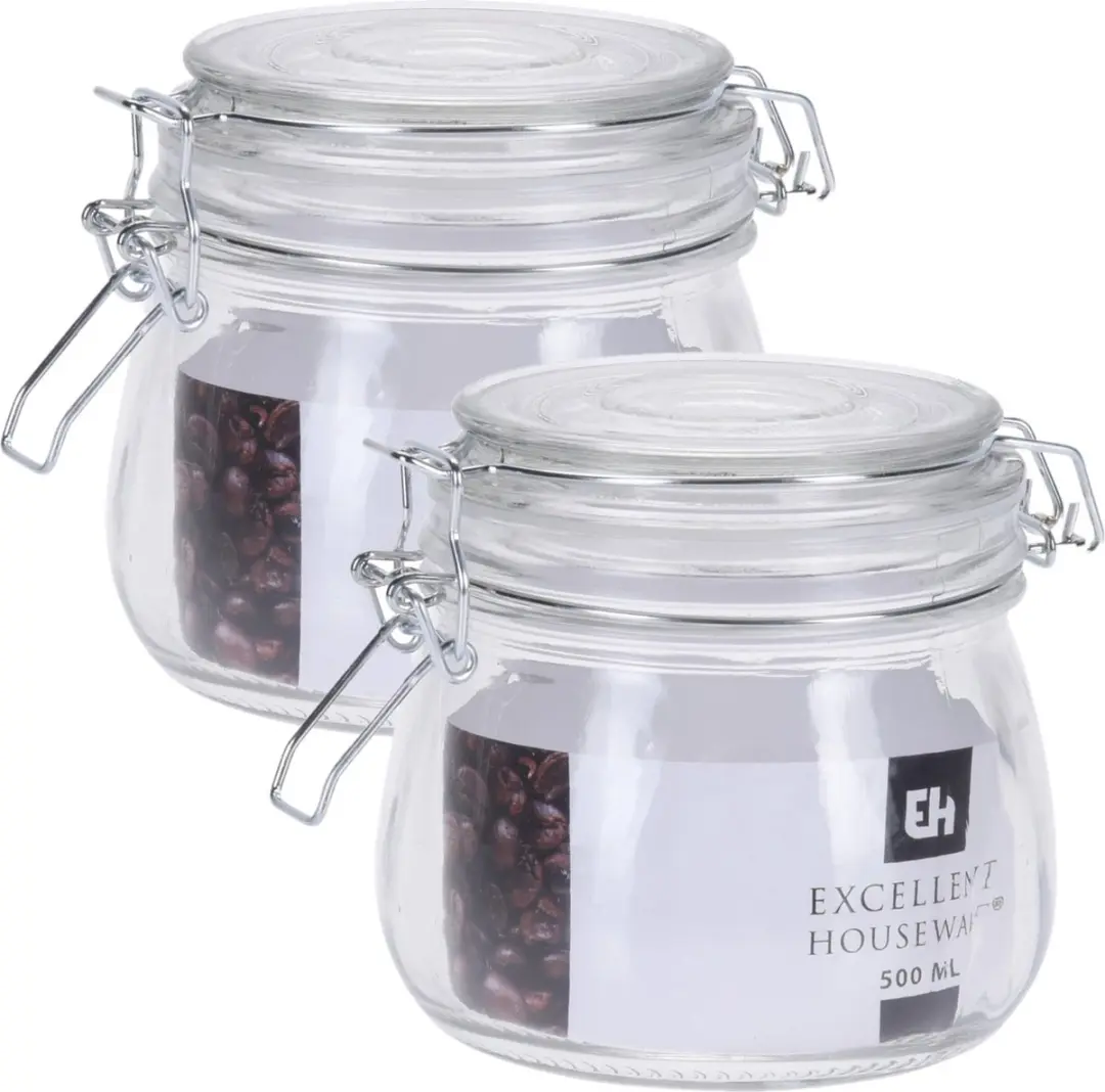 Excellent Houseware Weckpotten Glas 500ml