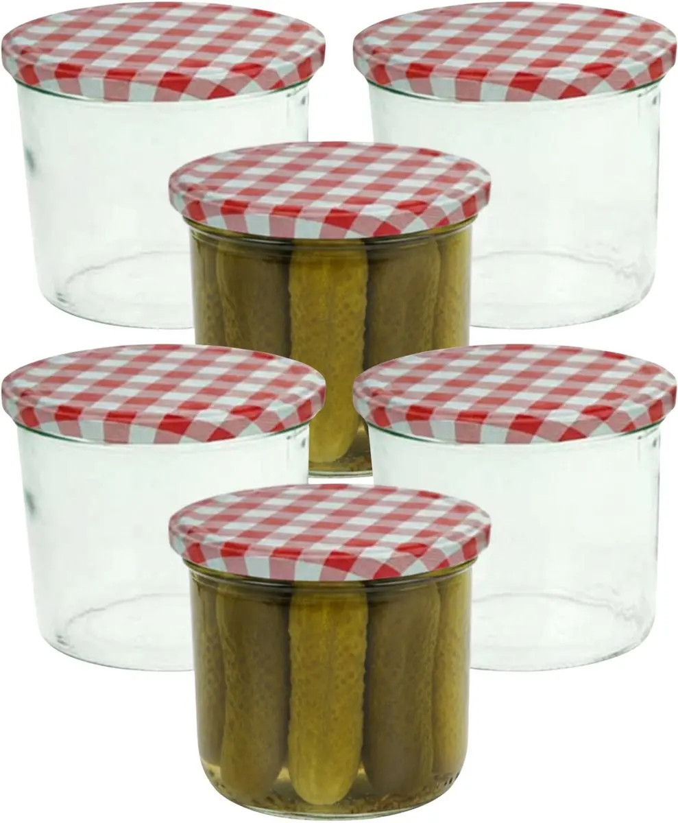 Cosy&Trendy Weckpotten 230ml - 9 Stuks - Rood